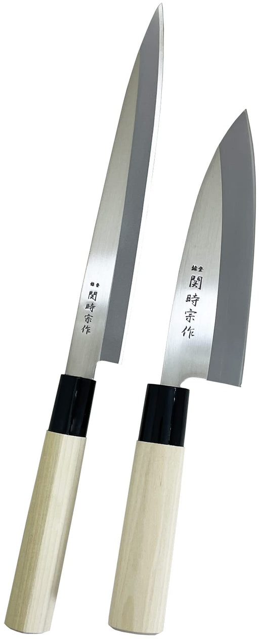 Japanese Seki Tokimune Kitchen Knife set Sashimi Santoku Deba Made in JAPAN