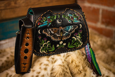 Buckled Buffalo Fringe Purse