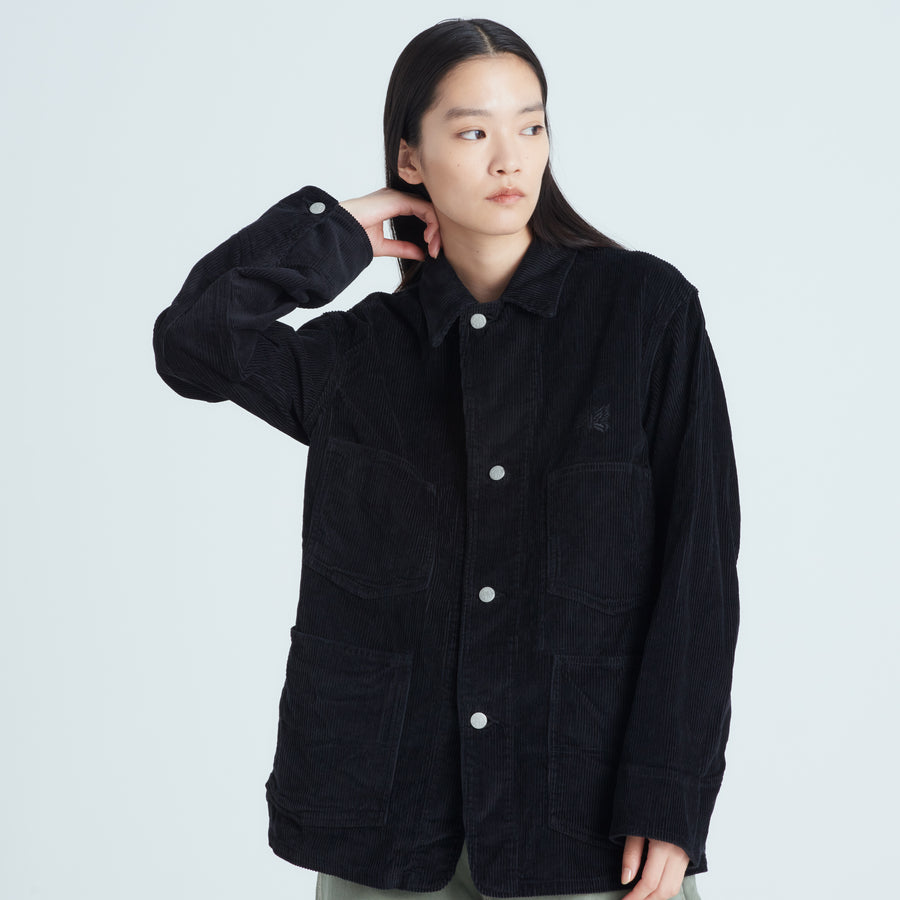 Needles×Smith's Coverall-8W Corduroyブラック カバーオール