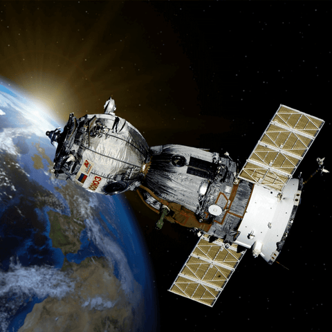 Methane-seeking satellite over earth