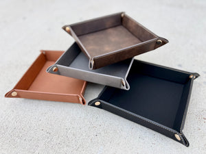 Laserable Leatherette Valet Tray - KW Custom Creations 2