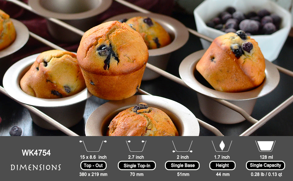 12 Cavity Non-Stick Mini Popover Pan