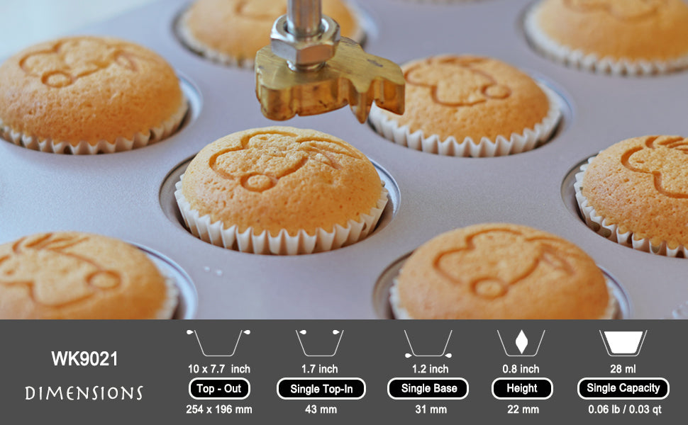 Muffin Pan Super Mini 20 Well - CHEFMADE official store