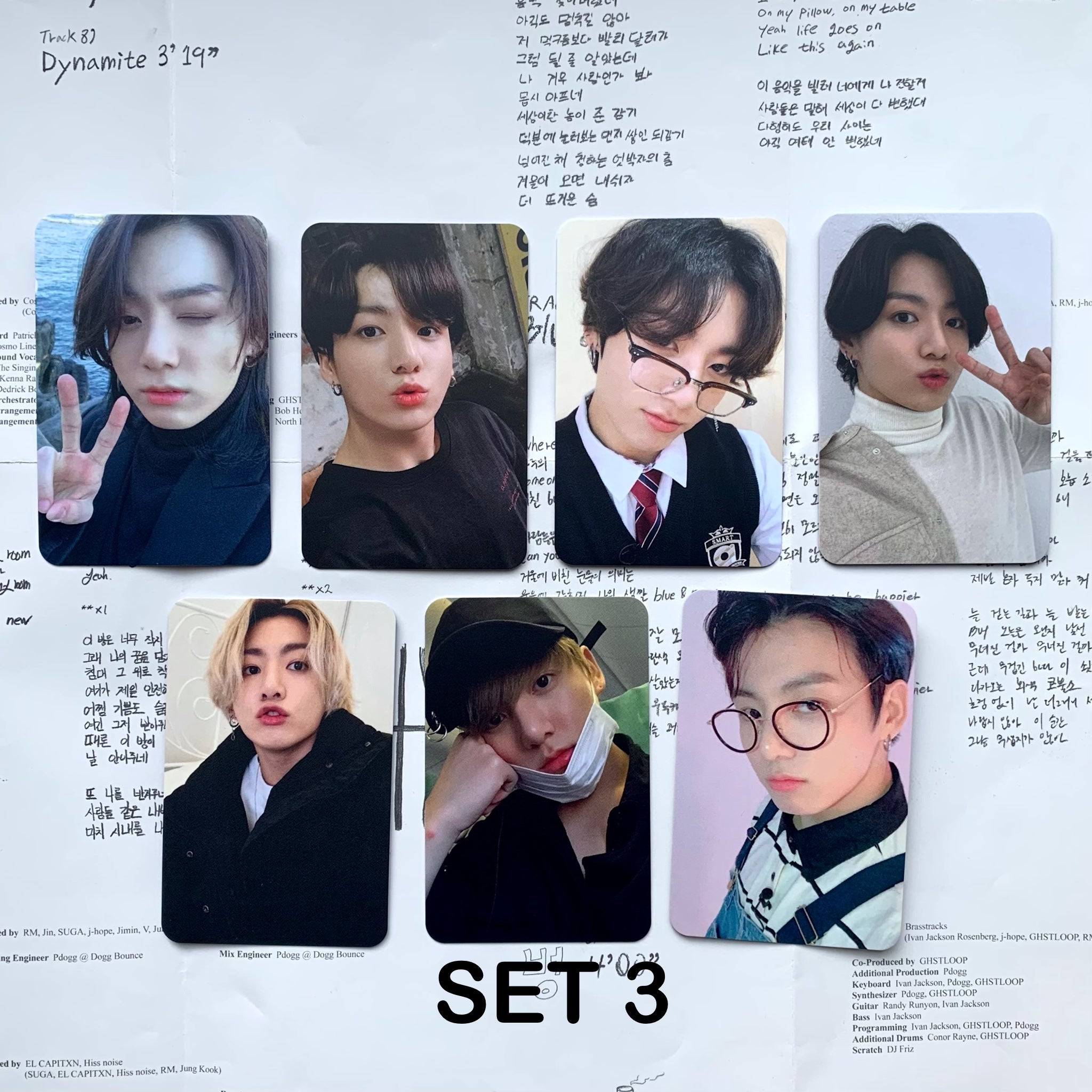 Jungkook Photocards Pack SEVEN PATHS