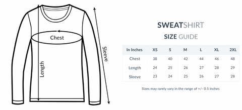 Sizing - Unisex Sweatshirt