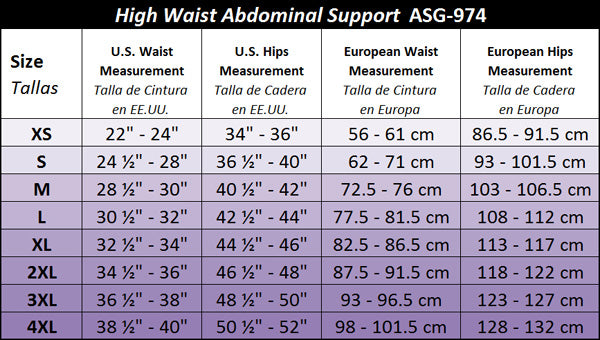 GABRIALLA Style ASG-974 High Waist Abdominal Support Girdle