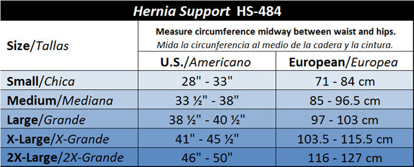 ITA-MED Deluxe Double Sided Hernia Support