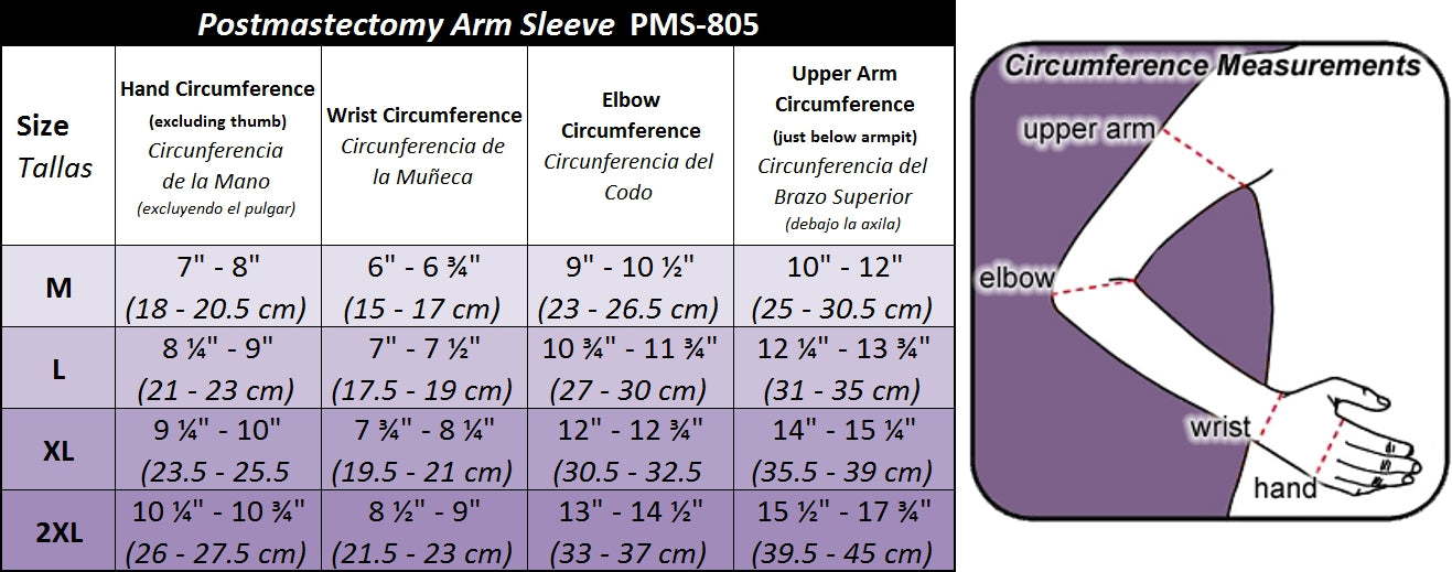 Gabrialla Compression Size Chart