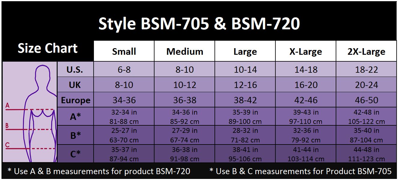 Gabrialla Compression Size Chart