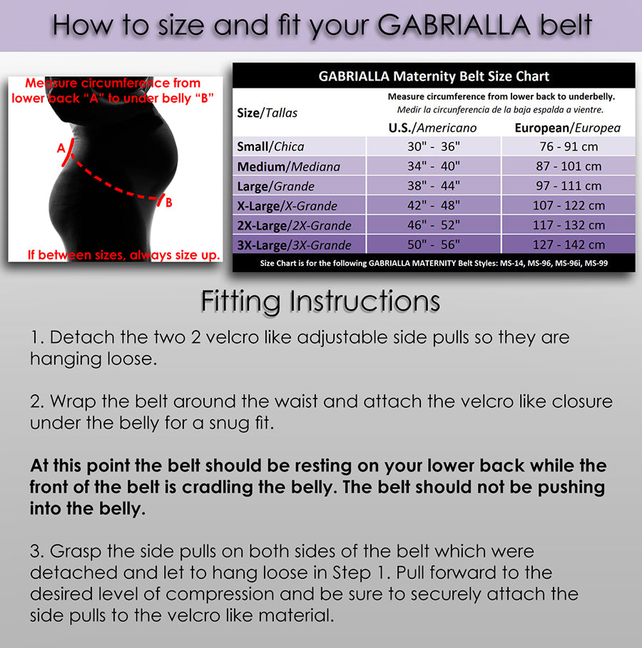 GABRIALLA Breathable Maternity Belt/Belly Band for Pregnant Women