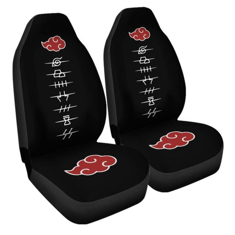 Akatsuki Car Seat Covers Custom Anime Naruto Car Interior Accessories