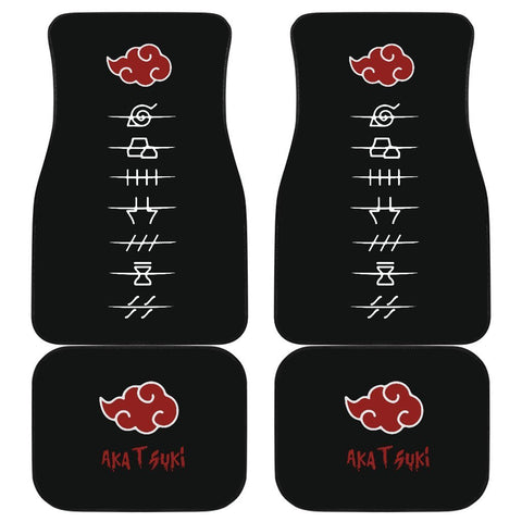 Akatsuki Car Floor Mats Custom Anime Naruto Car Interior Accessories