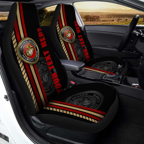 US Marine Corps Car Seat Covers Custom Name Car Interior Accessories