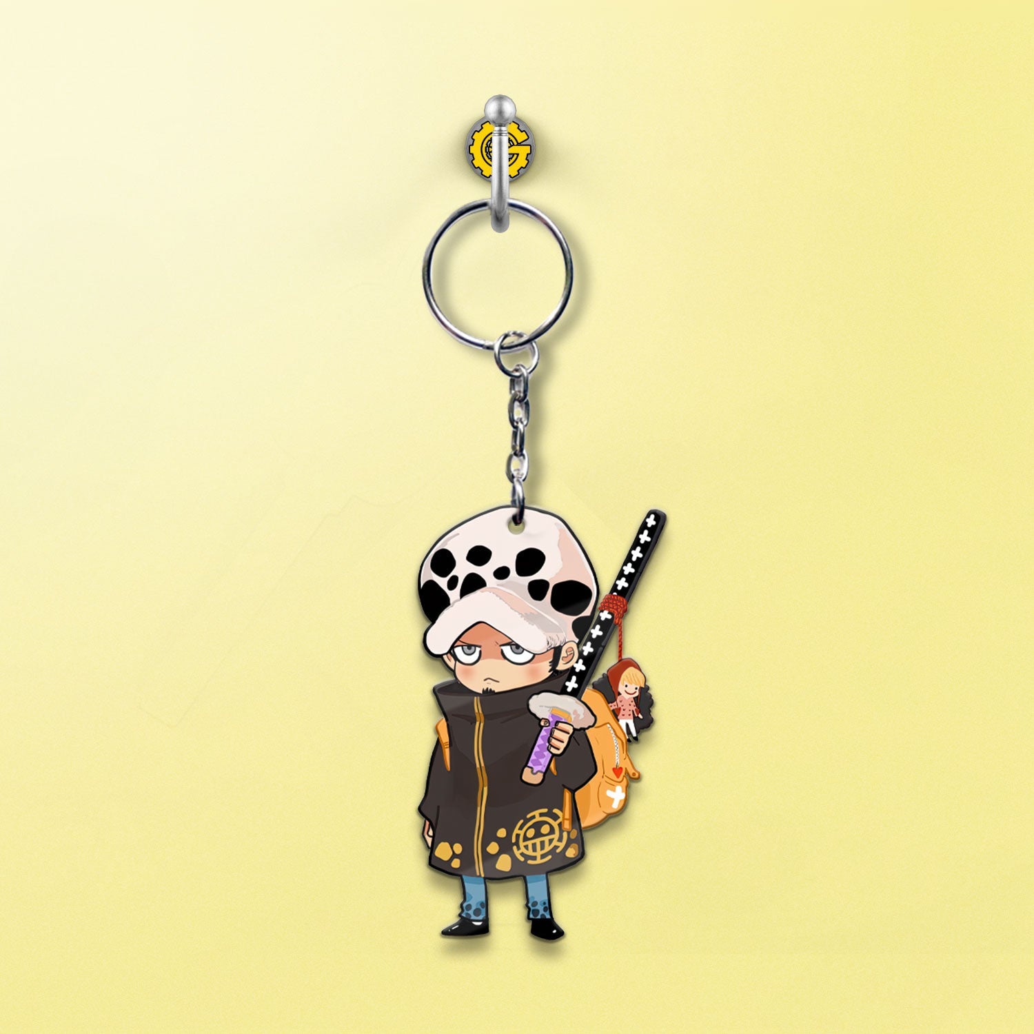 Trafalgar Law Keychains Custom One Piece Anime Car Accessories