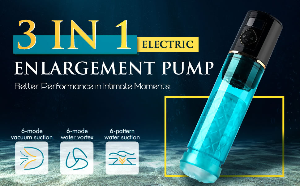 6-Frequency Water Spa 6-Mode Sucking Penis Enlargement Pump