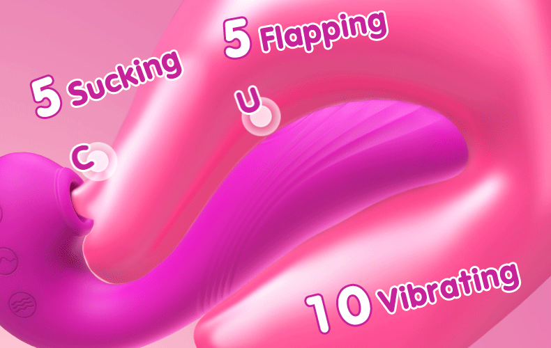 TRIPLE AROUSAL Clitoral Sucking 5 Licking 10 Vibrating G Spot Vibrator