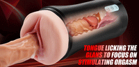 Acmejoy - James Classic 10 Tongue Licking 10 Vibrating Male Stroker