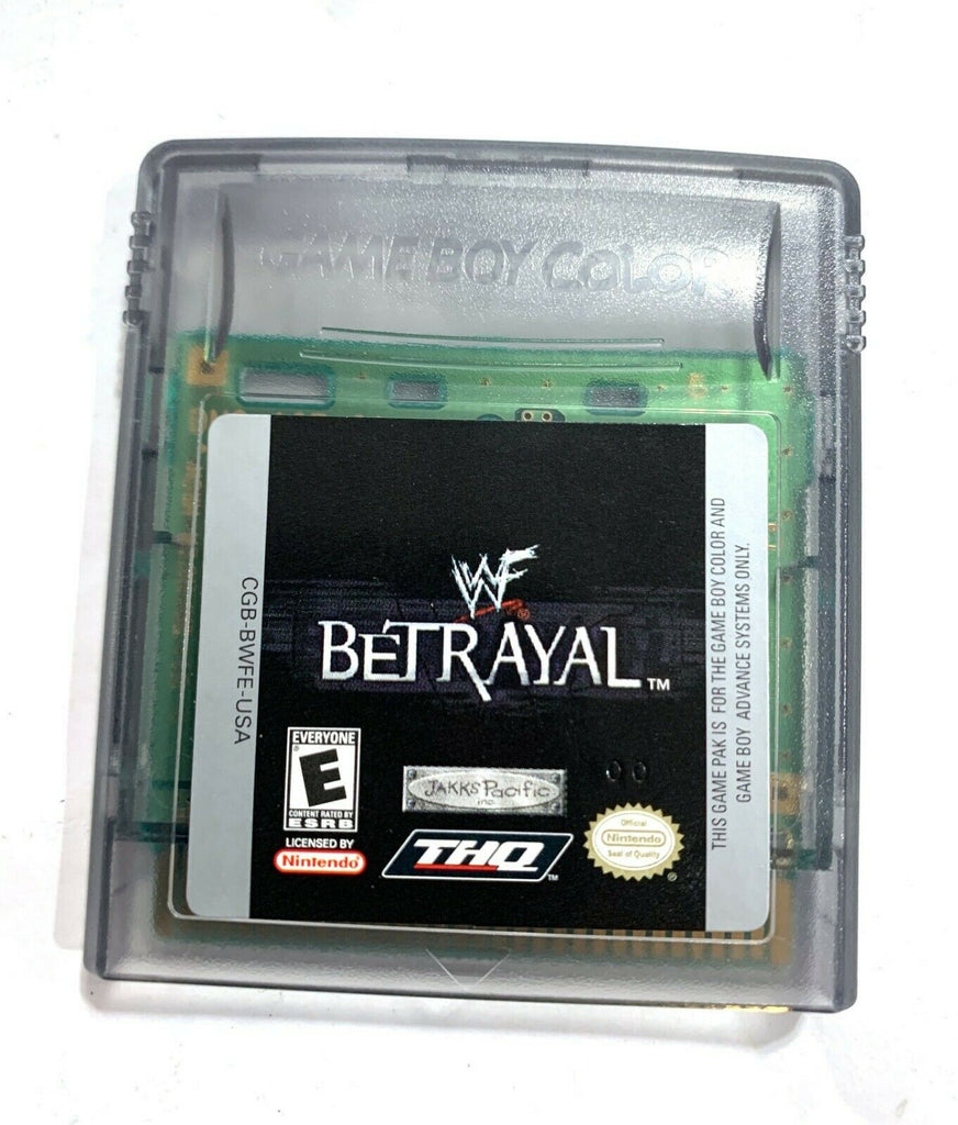 WWF Betrayal RARE Nintendo GameBoy Color Tested + Working & AUTHENTIC!