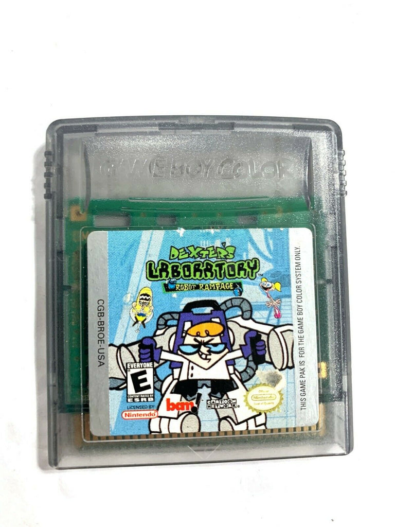 Dexters Laboratory Robot Rampage Nintendo Gameboy Color Tested Work The Game Island 9758