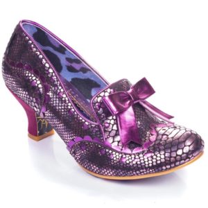 IRREGULAR CHOICE BEST OF ALL SHOES PURPLE 6.5 PUMPS PEACOCK FEATHERS HIGH  NIB