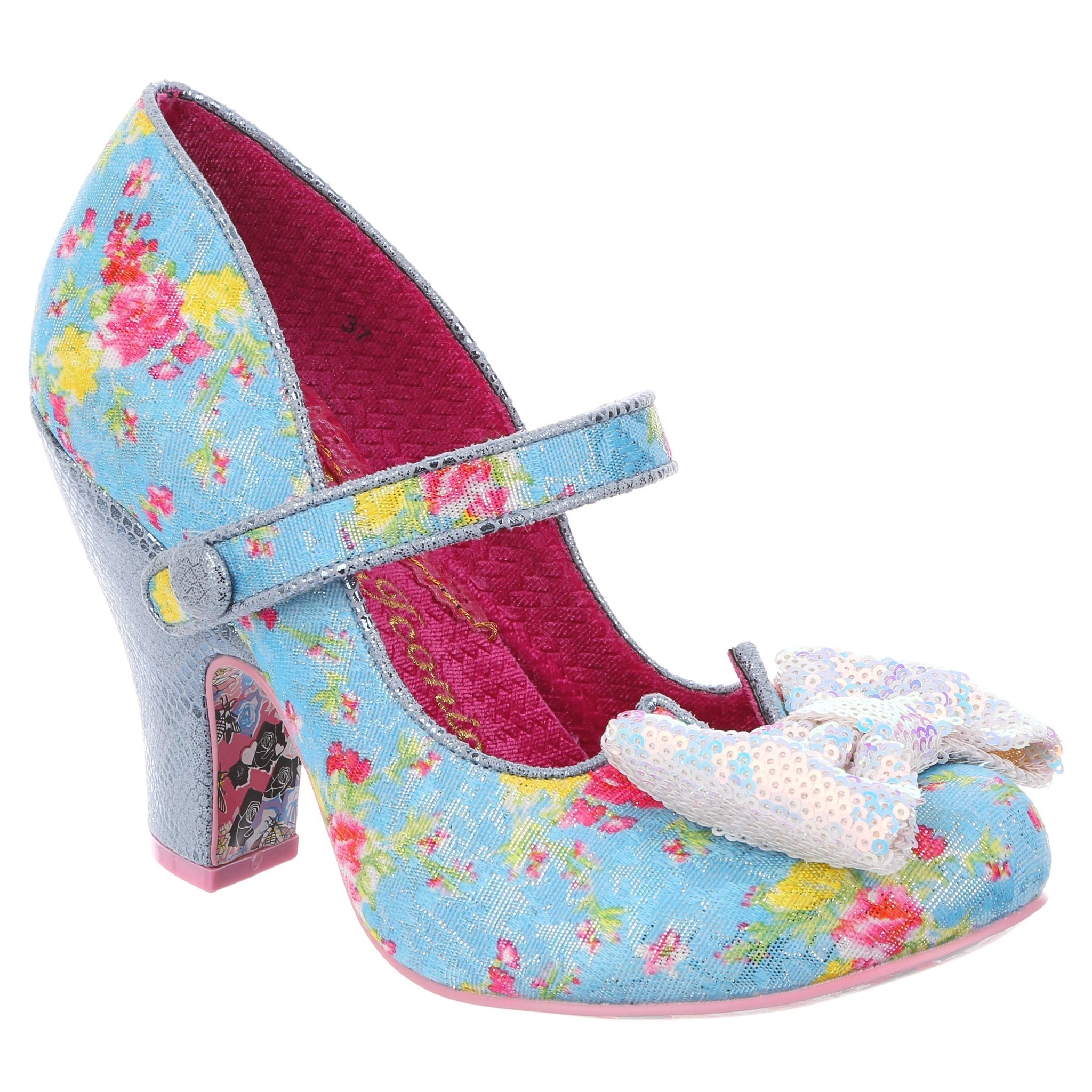 Irregular Choice Right On Women's Mary Jane Style High Heel Shoes In Purple  Size 9 