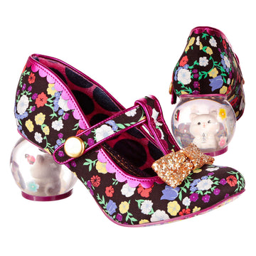 Chips & Gravy by Irregular Choice in Gold/Red