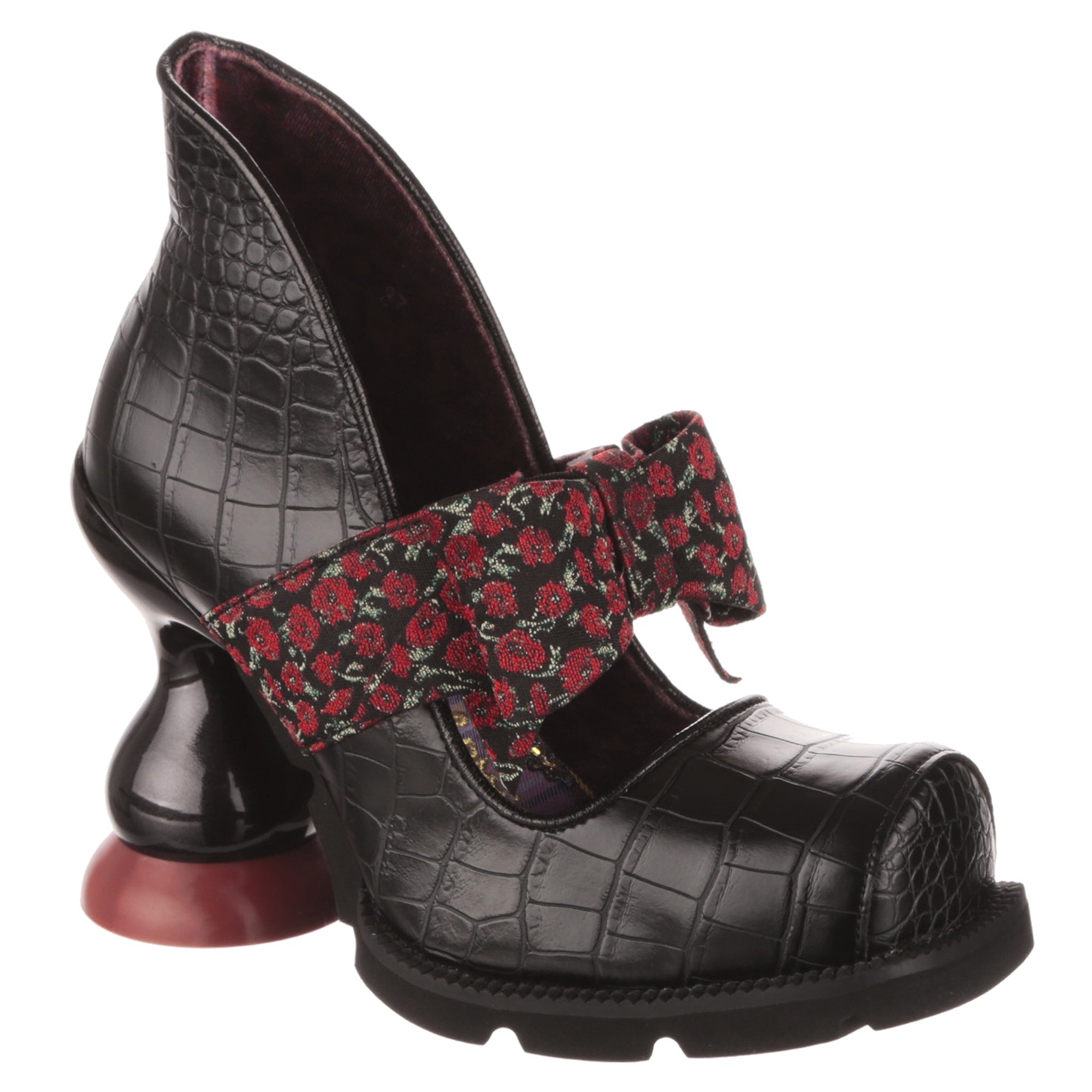 Irregular Choice Great Day Out Women Exclusive Boot In Black Red Size US 5  - 11