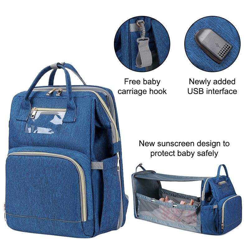 Extending Maternity Baby Crib Backpack – ExponentStore