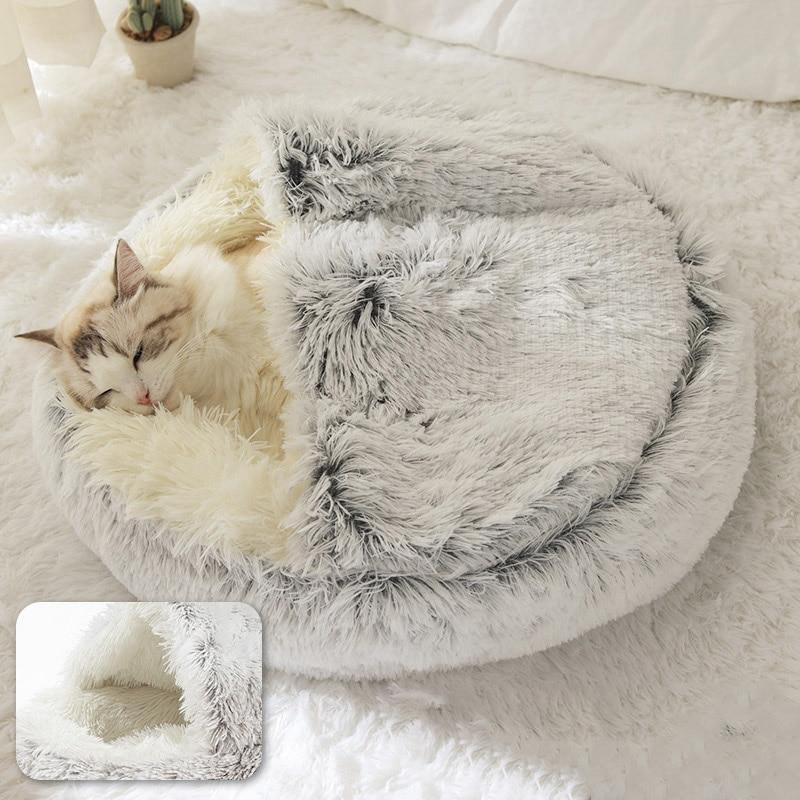 Warm & Soft Rounded Plush - Cats & Dogs Bed - Looney&Co®