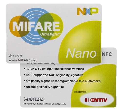 Printed Label NXP MIFARE DESFire EV1 2K  Supports Applications on  Contactless Smart Card – Identiv