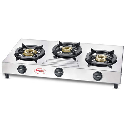 3 Burner Camp Stove - Silver