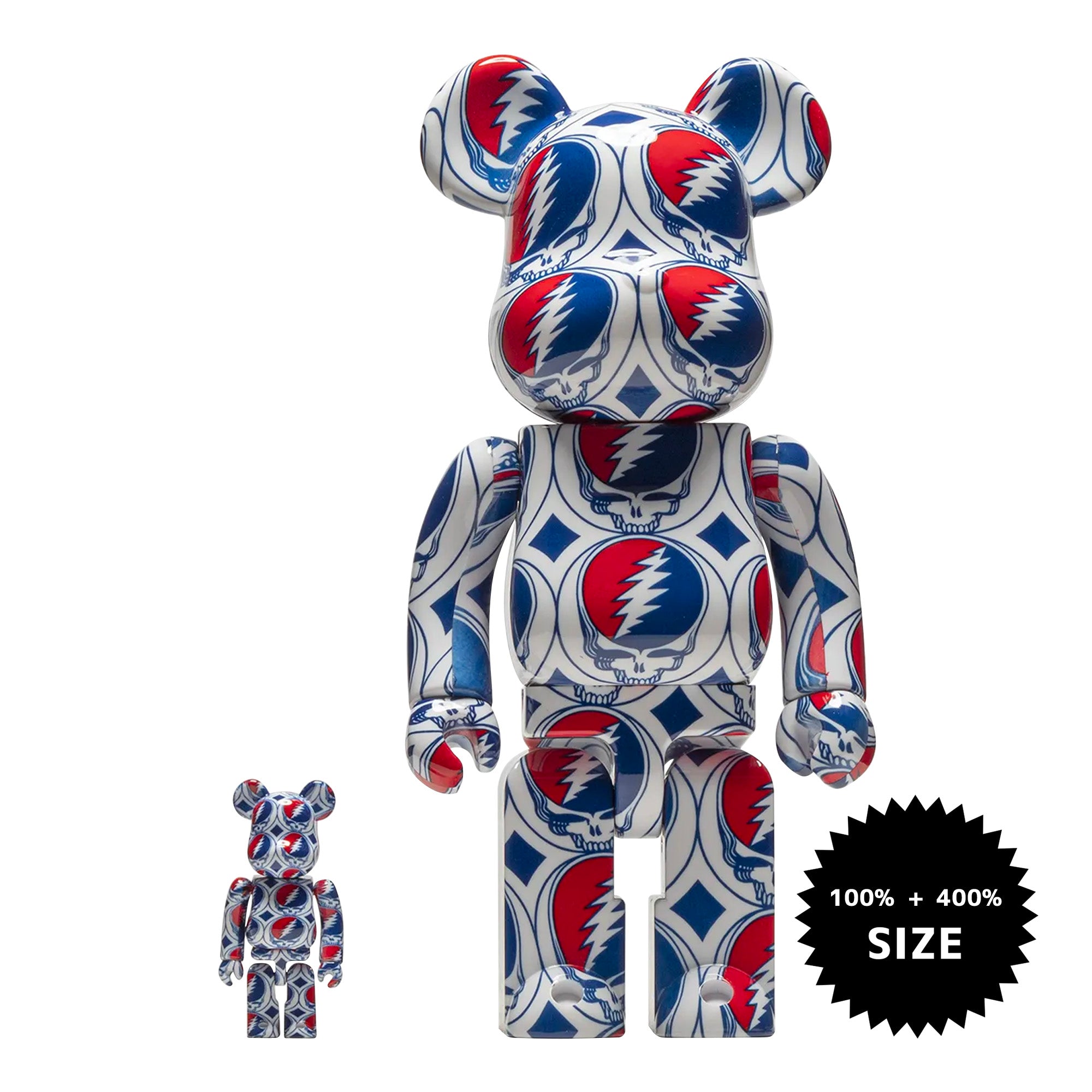 MEDICOM TOY: BE@RBRICK - Grateful Dead Dancing Bear 100% & 400