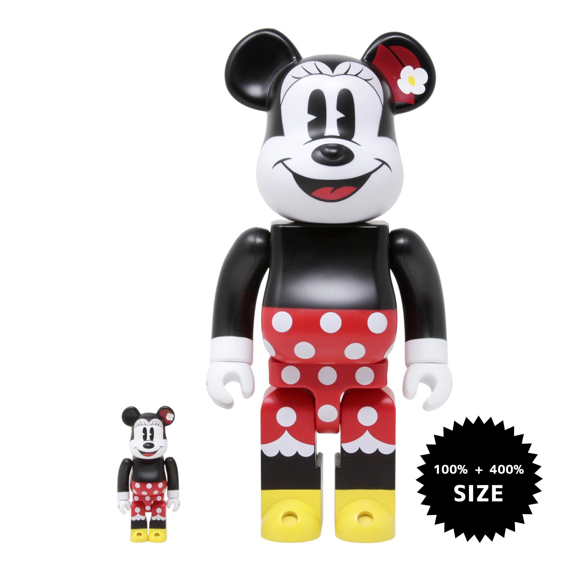 MEDICOM TOY: BE@RBRICK - Minnie Mouse 100% & 400% – TOY TOKYO