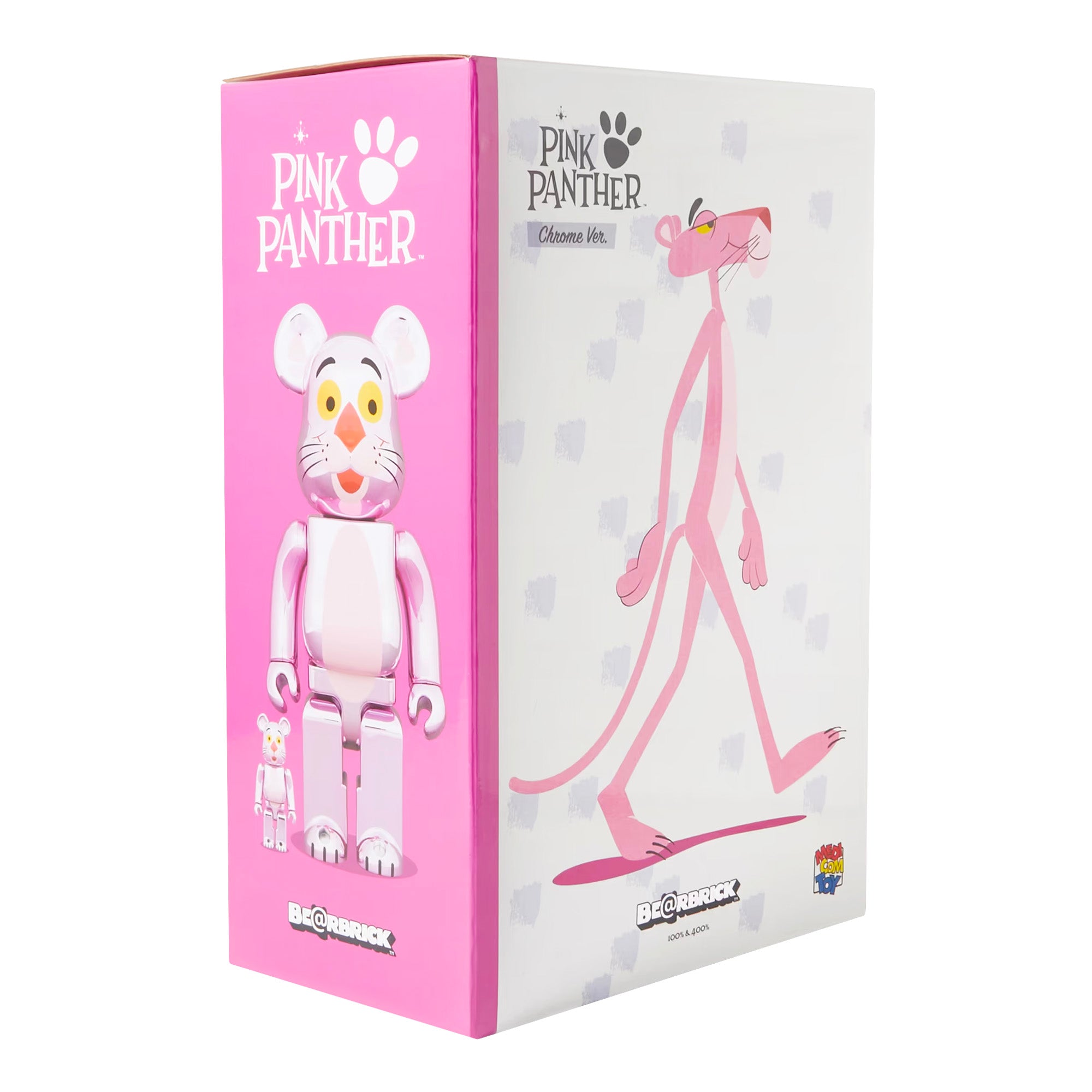 MEDICOM TOY: BE@RBRICK - Pink Panther Chrome 100% & 400% – TOY TOKYO