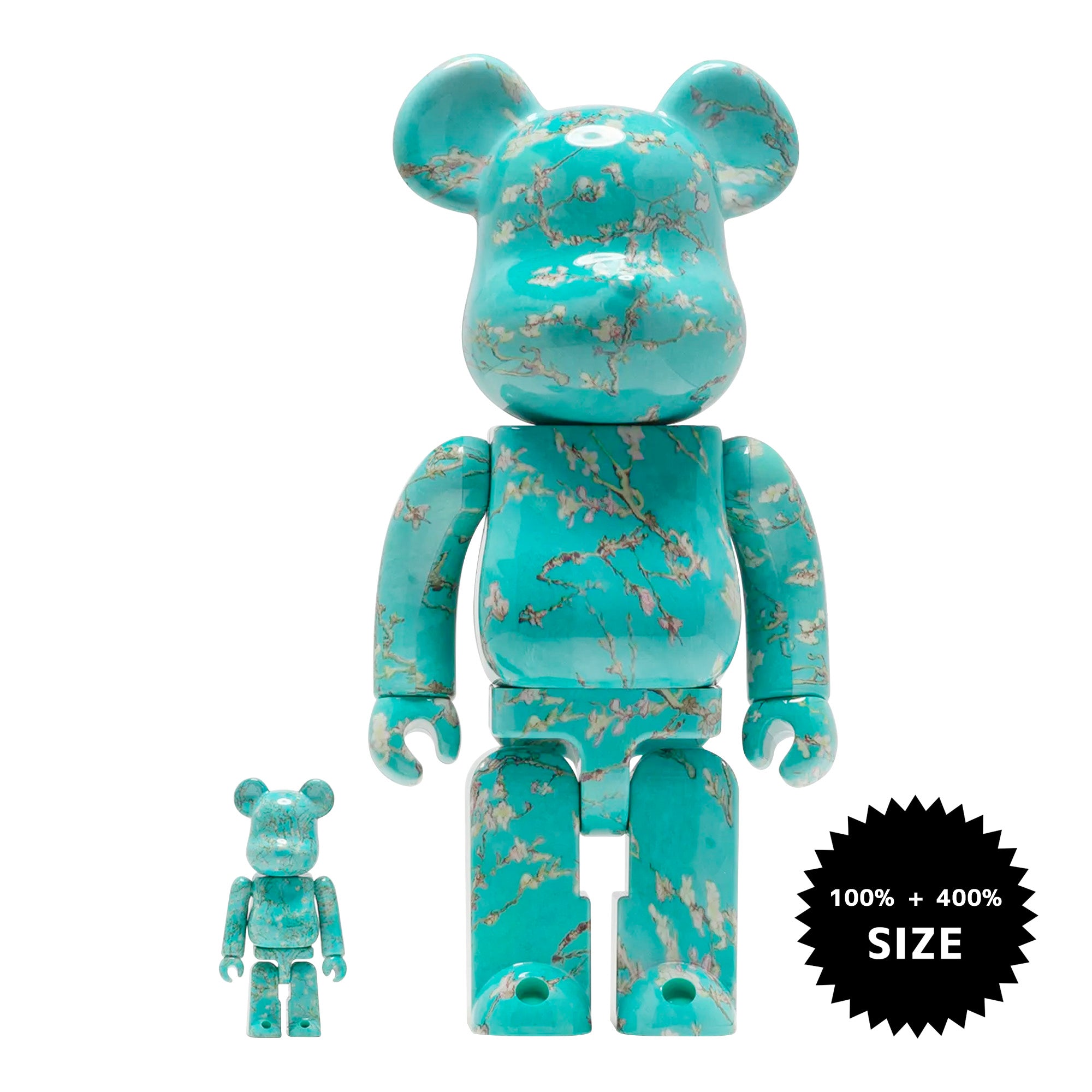 MEDICOM TOY: BE@RBRICK - Van Gogh Almond Blossoms 100% & 400