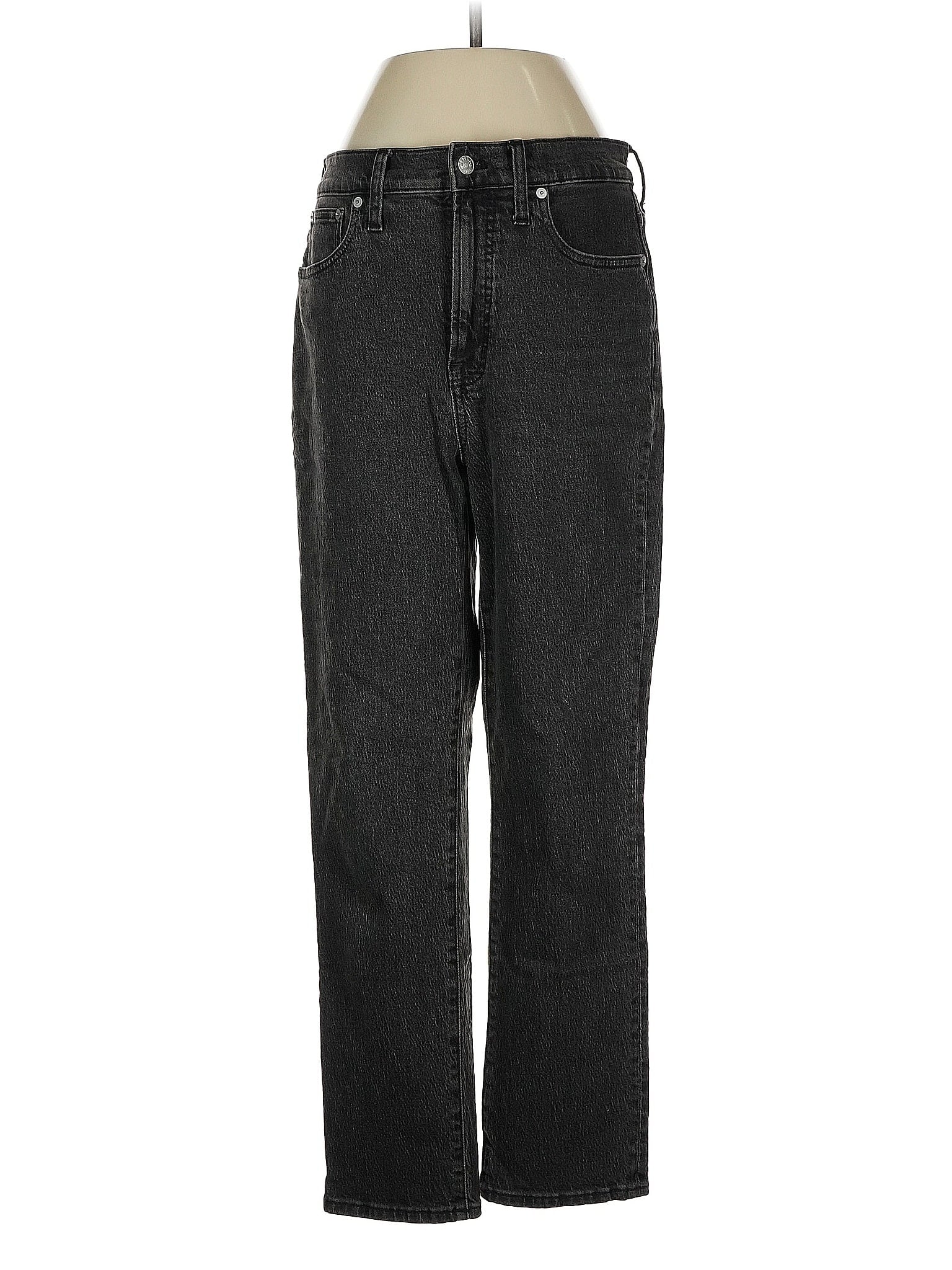 image of High-Rise Straight-leg Jeans