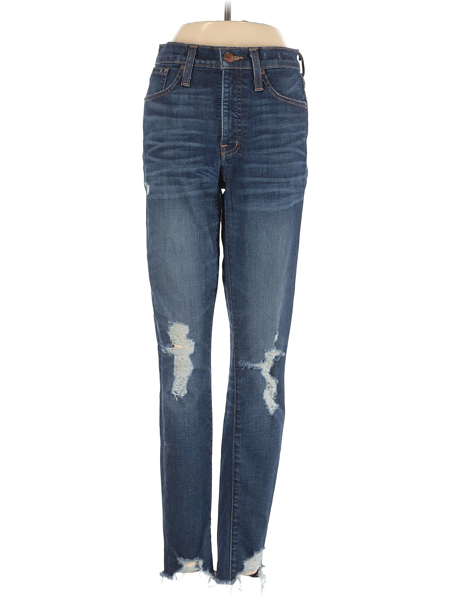 image of Mid-Rise Skinny Jeans