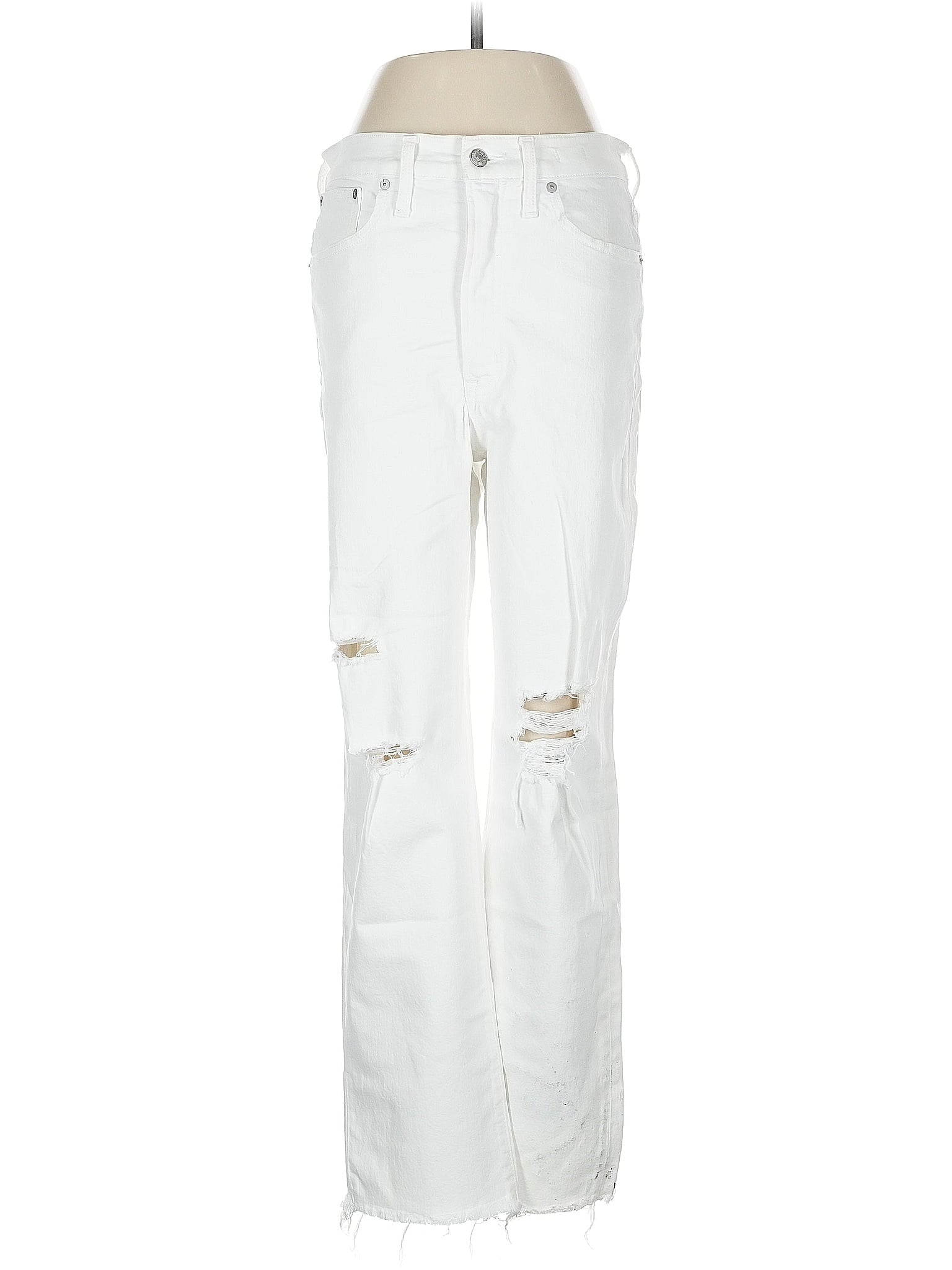 image of High-Rise Straight-leg Jeans