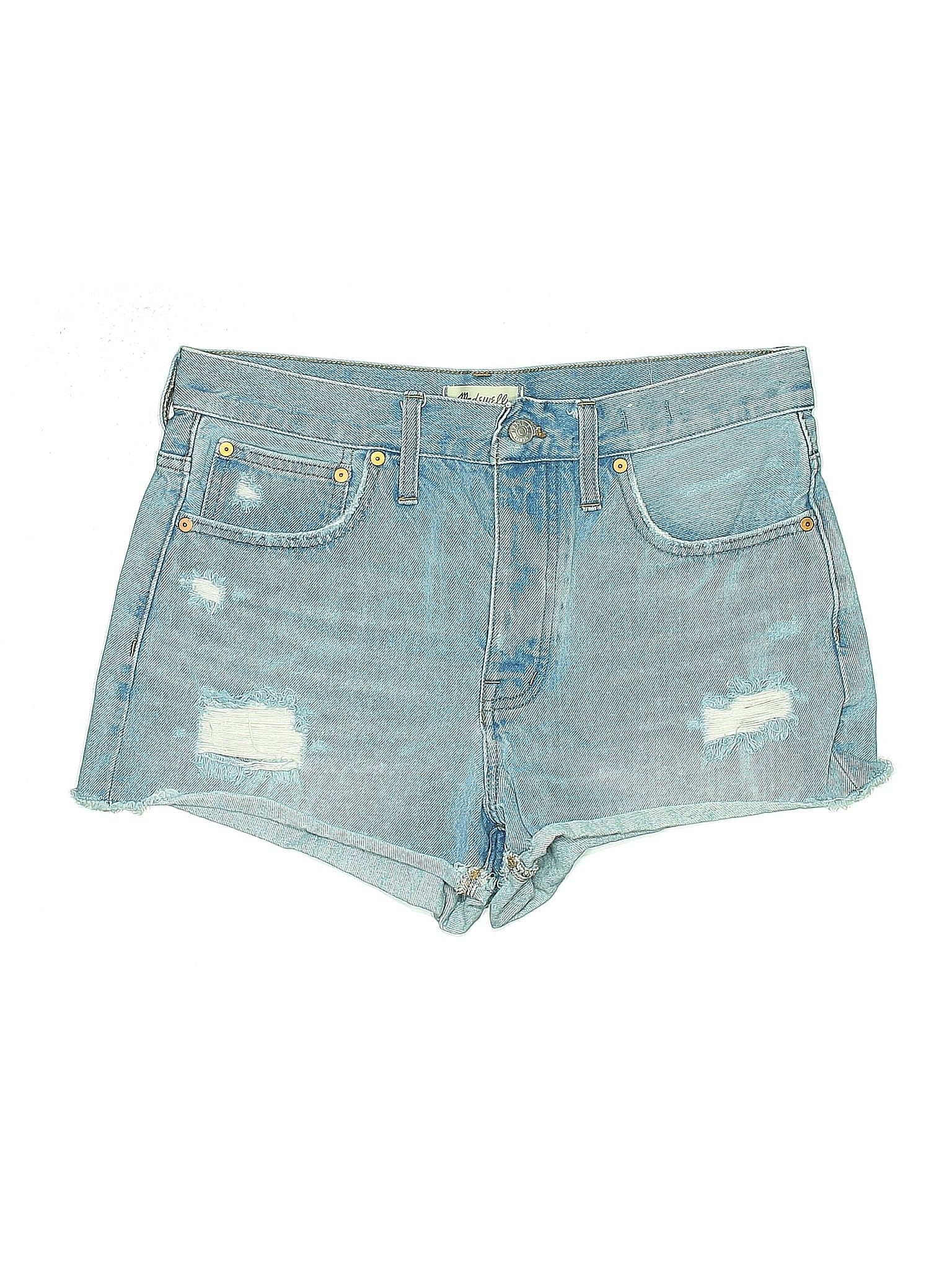 image of Mid-Rise Denim Shorts