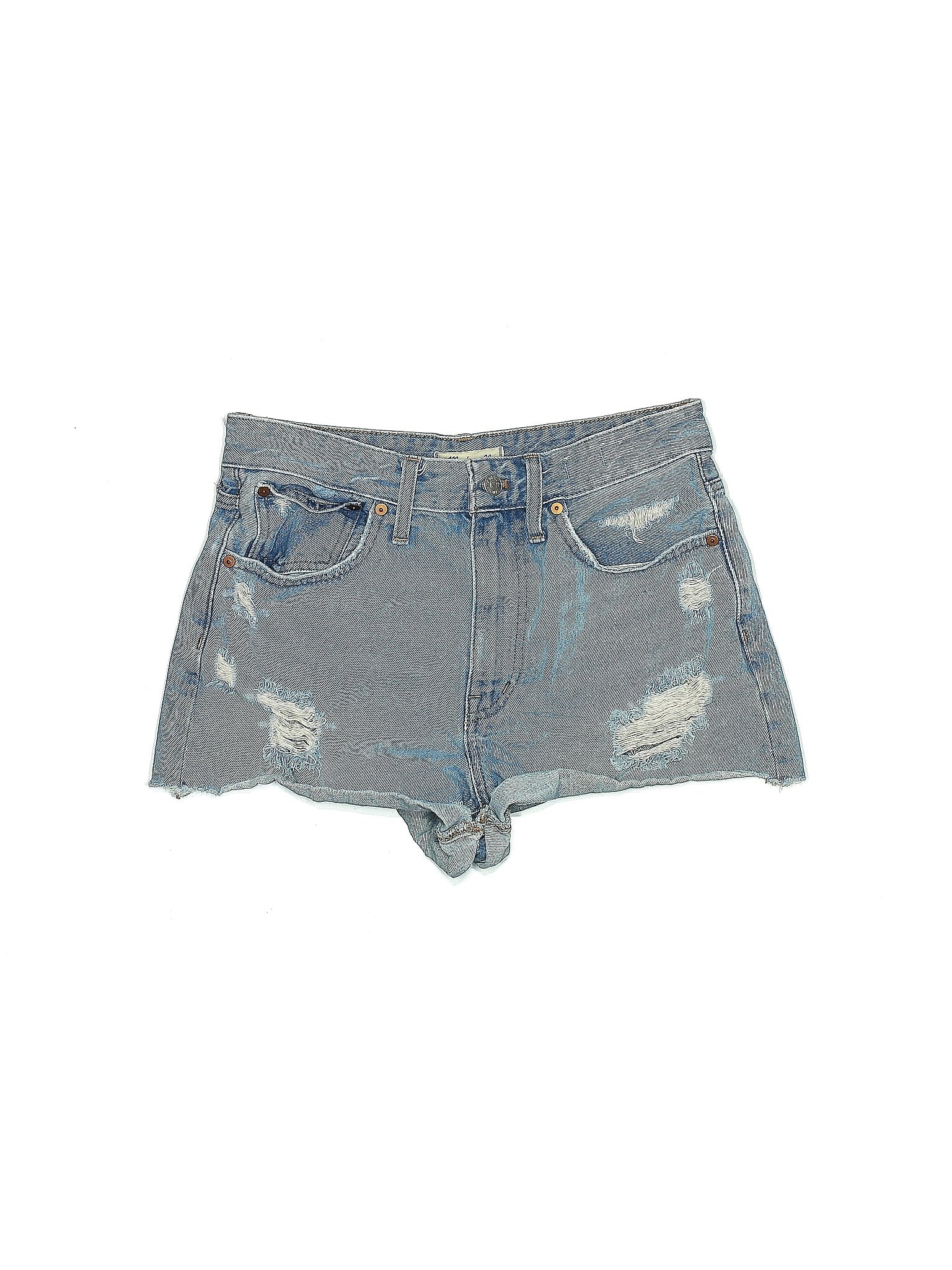 image of High-Rise Denim Shorts