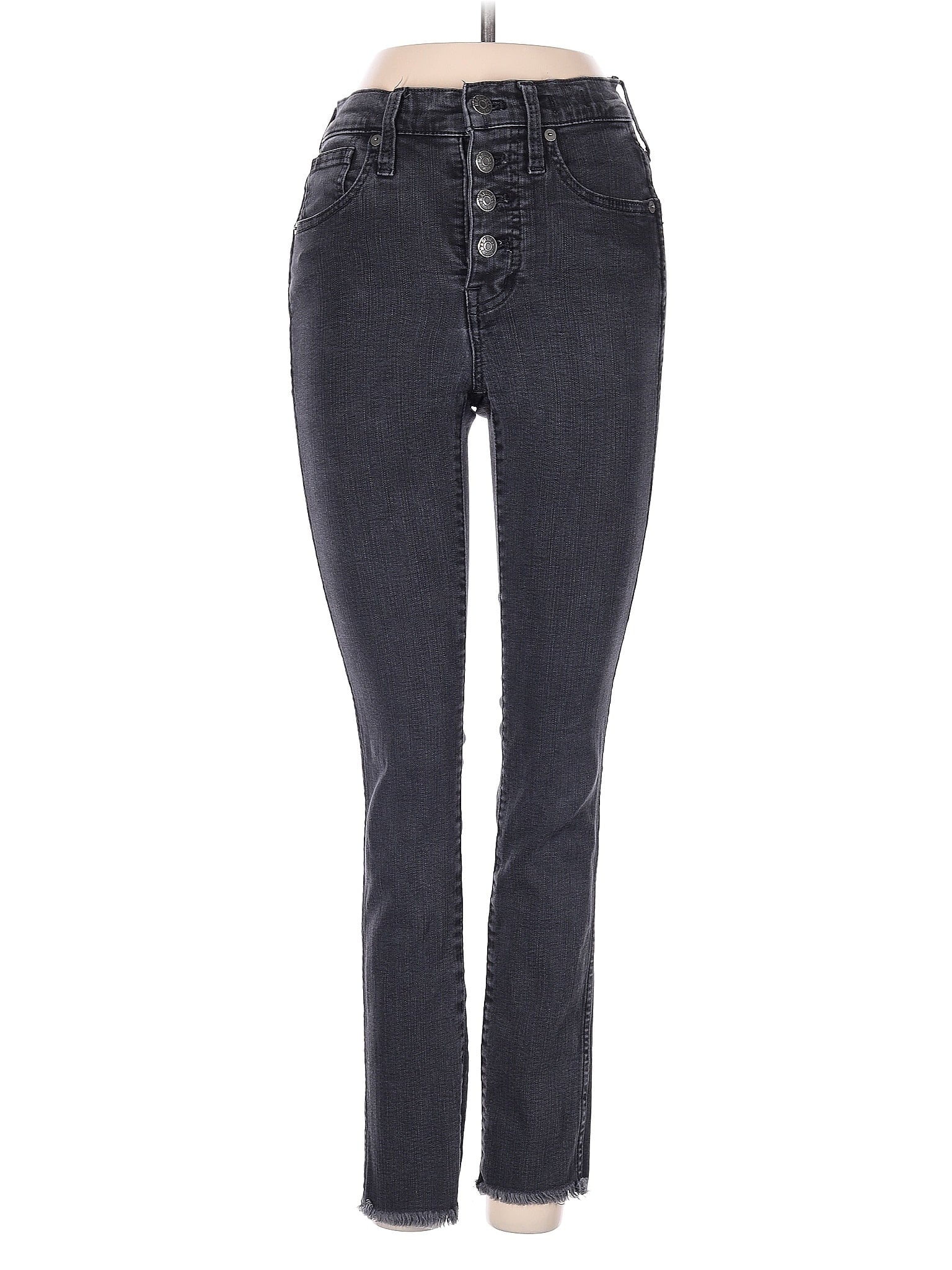 image of High-Rise Skinny Jeans in Dark Wash