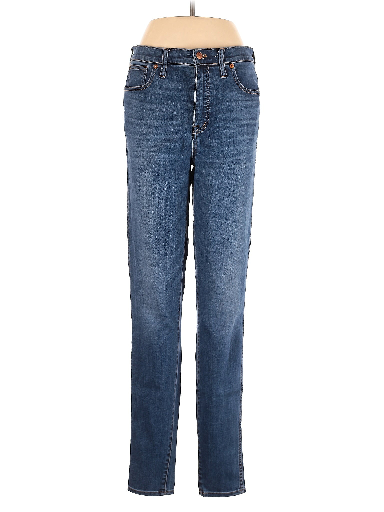 image of Low-Rise Straight-leg Jeans in Medium Wash