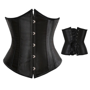 Underbust Lace-up Corset Waist Slimming - Alt Style Clothing