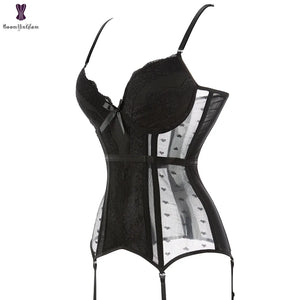 Beonlema Lace Corset Bustiers and Mesh Underwear - Alt Style Clothing