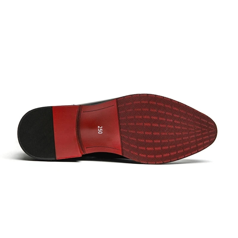 Black & Red Louis Vuitton Dress Shoes, - Mens Size 8