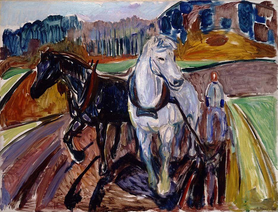 Horses by Edvard Munch