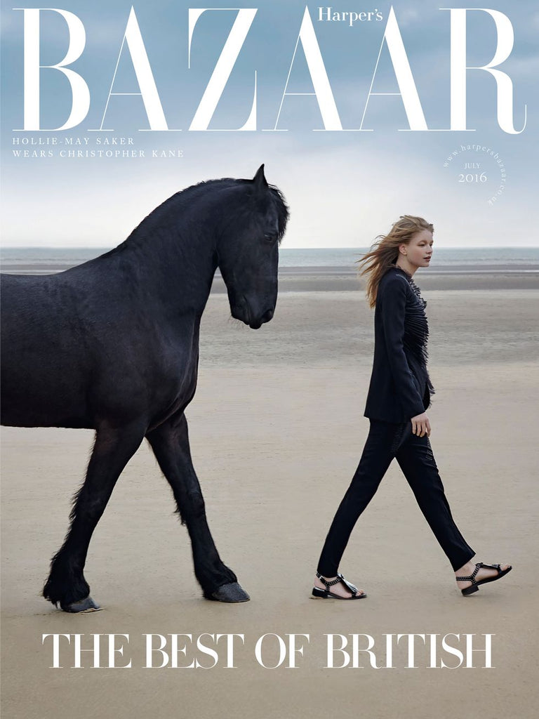 The Liverpool-born model Hollie-May Saker is the star of our beautiful special-edition cover for July's 'Best of British' issue 2016. Harpers Bazaar