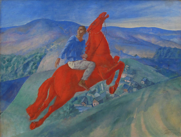 Icon of the Russian avant-garde. Red horses by Kuzma Petrov-Vodkin