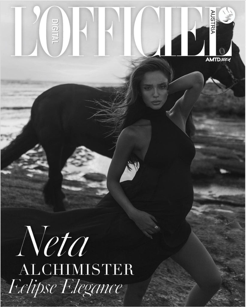 Neta Alchimister, the multifaceted Israeli model, swimwear designer, and social media sensation, graces the digital cover of L’Officiel Austria 2024.