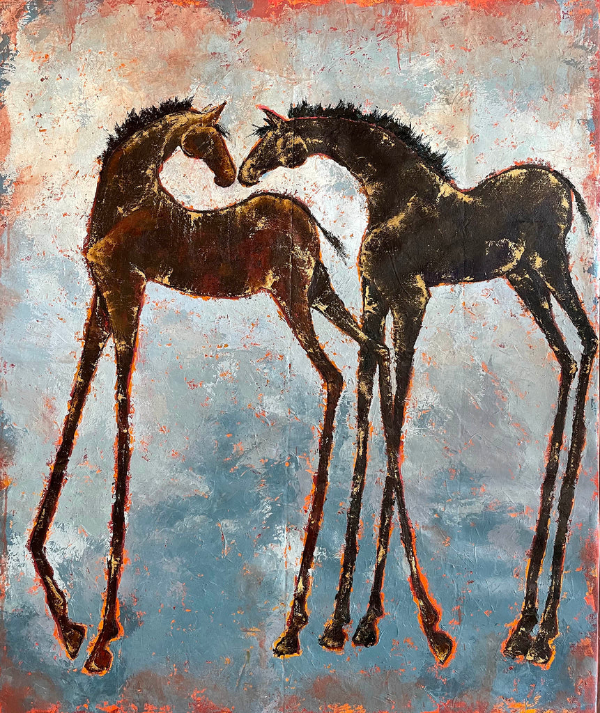 Contemporary equestrian painting